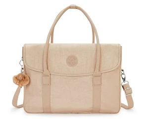 Kipling laptoptas Sparkled Beige goedkoop bij Bol