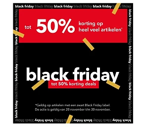 Black Friday deals tot -50%