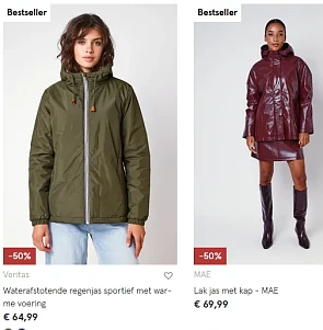 -50% op handtassen & jassen bij Veritas
