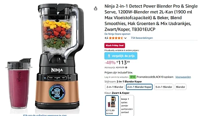 Ninja Detect Blender Pro & Smoothie Maker -53%