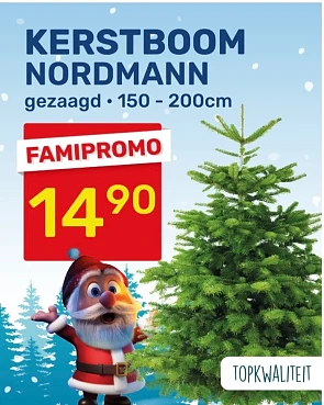Kerstboom Nordmann 14,90