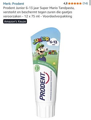 Prodent Super Mario Tandpasta