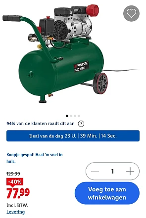 Parside stille compressor -40%