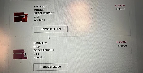 Intimacy geschenksetjes -50% bij ici paris