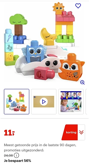 Mega Bloks Nachtlampje Wakker worden & Sluimeren -56%