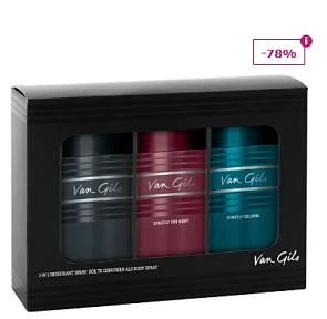 Van Gils Strictly for Men deodorant spray 3 x 150 ml geschenkset