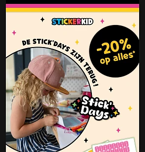 Kortingscode stickerkid