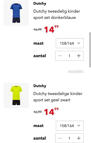 1 + 1 op sportkleding bij Scapino