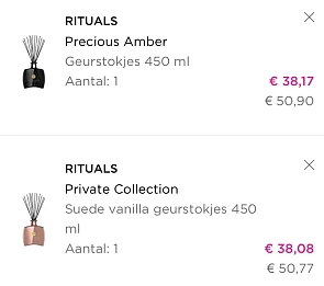 Rituals geurstokjes Private collection