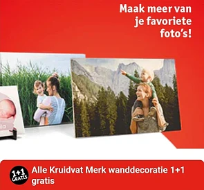 Kruidvat wanddecoratie 1+1 gratis