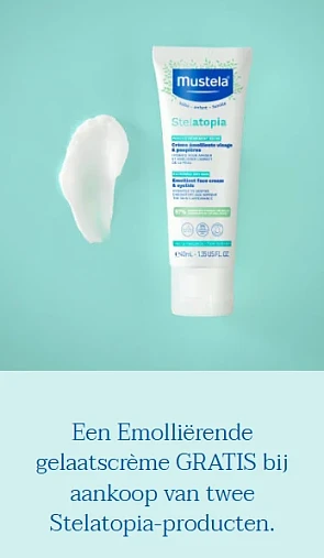 Gratis Stelatopia gezichtscrème t.w.v. €14,50 bij Mustela