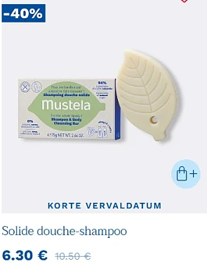 -40% douche/shampoo bar 🩵 Mustela