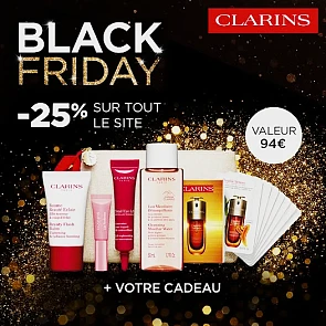 -25% bij Clarins + gratis cadeau t.w.v. €94