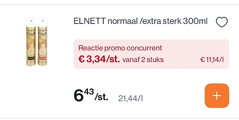 Elnett normaal/extra sterk 300 ml -50%