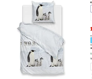 Zohome Pingu Dekbedovertrek Flanel 140x200-220cm