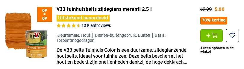 Verf vanaf 1,35€ bij Gamma