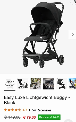Easy Luxe Lichtgewicht Buggy