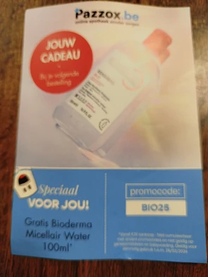 Pazzox gratis micellair water