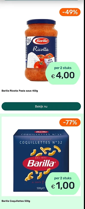 Barilla pasta, Cola Zero