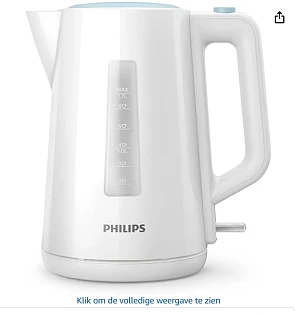 Philips waterkoker 1,7 L voor 17.09€