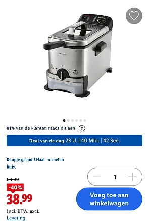 Friteuse met oliefilter SILVERCREST® KITCHEN TOOLS -40%