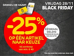 -25% op artikel naar keuze vanaf €40 bij Brico