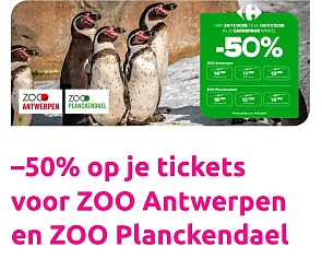 ZOO Antwerpen en ZOO Planckendael -50%