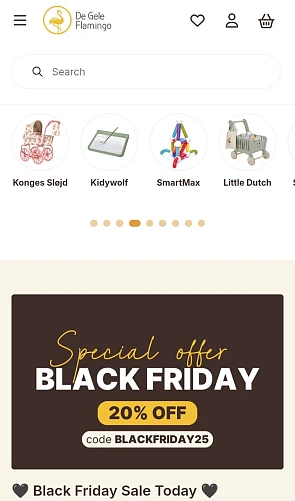 -20% op alles bij De Gele Flamingo 💛