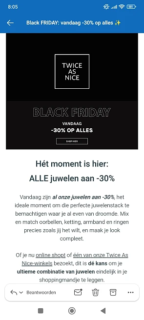 Twice as nice: 30% korting