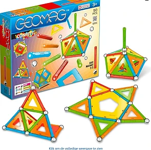 71% korting op Geomag magnetische bouwset