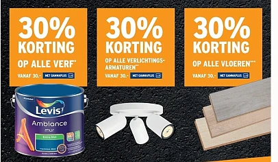 30% korting bij GAMMA