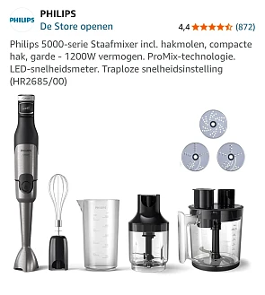 Philips 5000-serie Staafmixer HR2685/00