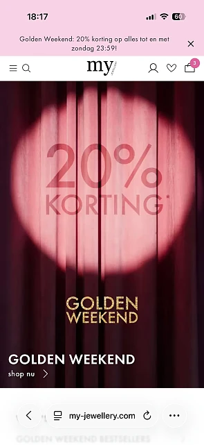 20% op my jewelery tem zondag