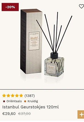 20% korting op Atelier rebul