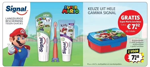 Gratis Super Mario lunchbox