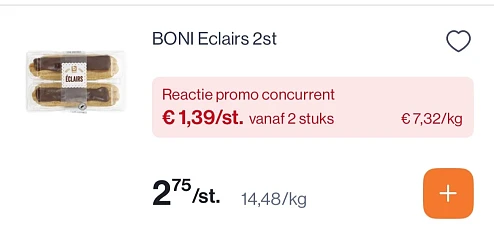 Boni verse Eclair 2 st -50%