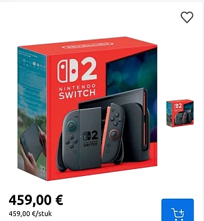 €379 voor Nintendo Switch 2 bij Carrefour