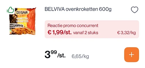 Weekendeal Belviva ovenkroketten -50%
