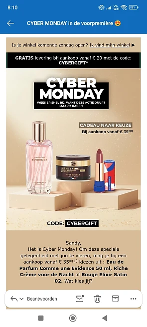 Yves Rocher: gratis geschenk