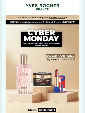 Gratis product bij Yves Rocher