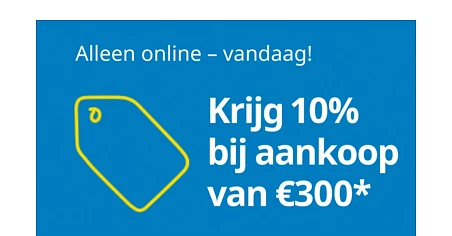 Enkel vandaag 10% korting bij Ikea!