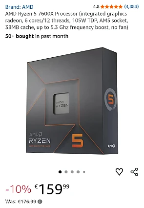 AMD ryzen 5 7600x
