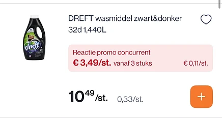 Mooie promo op Dreft wasmiddel
