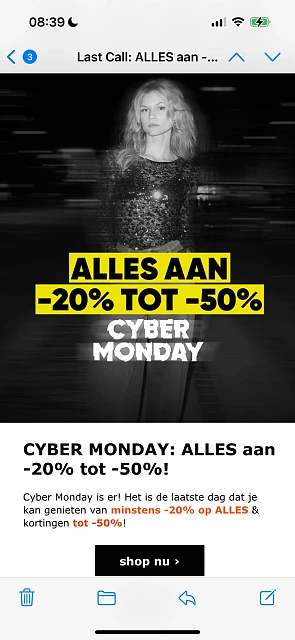 Cyber Monday bij ZEB