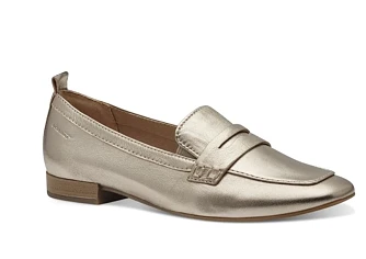 Tijdloze goudkleurige schoenen van Tamaris met 73% korting