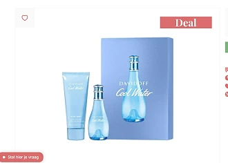 16.99€ voor Davidoff Cool Water Woman Gift Set