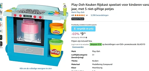 -69% op Play Doh keuken rijskast