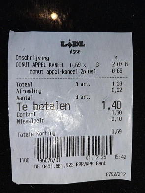 2 + 1 gratis donuts bij Lidl