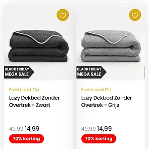 Lazy Dekbed Zonder Overtrekken -70%