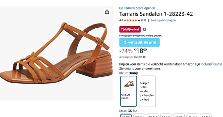 Tamaris sandalen voor 18€ in maat 36